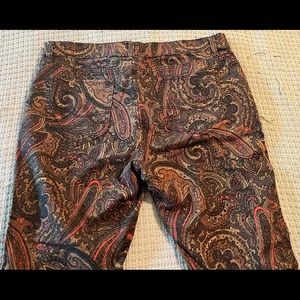 NY & Co Paisley skinny Jean Pant Sz 10 NWT